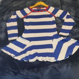 Nautica Blue and White Striped Dress